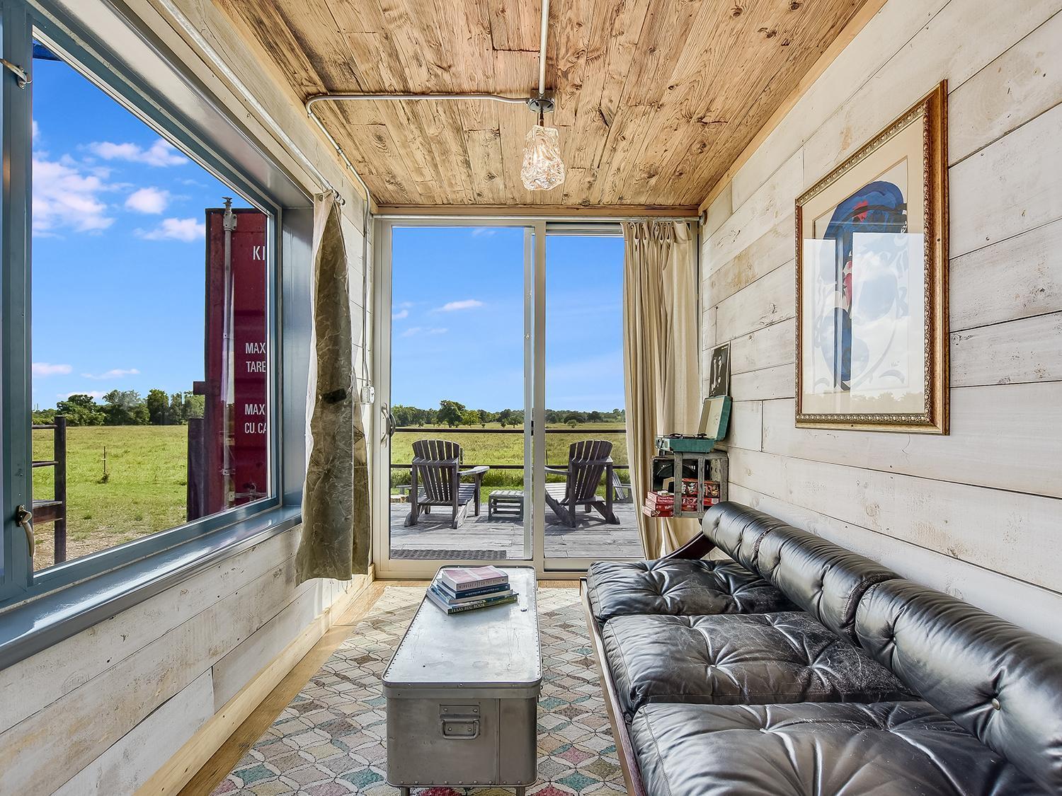 Flophouze Shipping Container Hotel Round Top Quarto foto